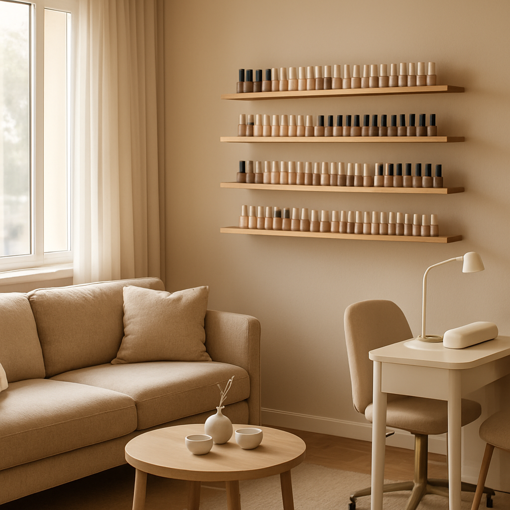 Cozy and welcoming Tree Nails salon interior in Sylvania NSW